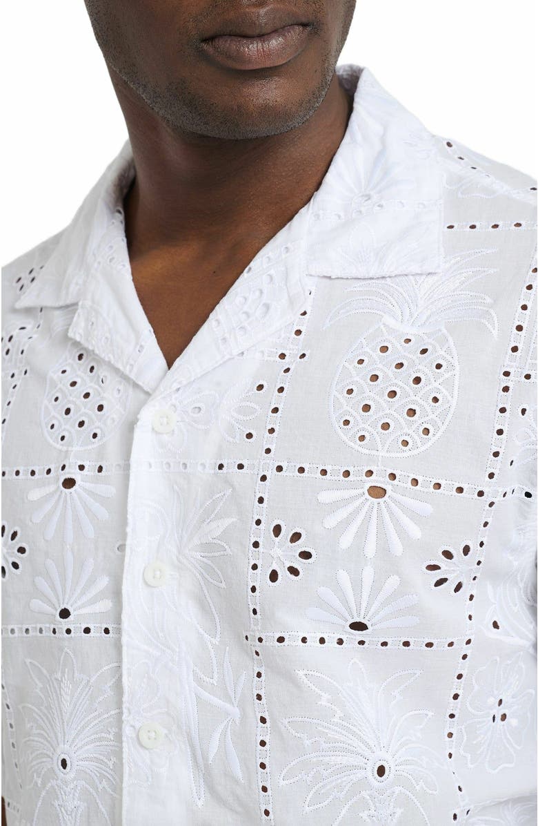 Onia Oversized Vacation Shirt, Alternate, color, White