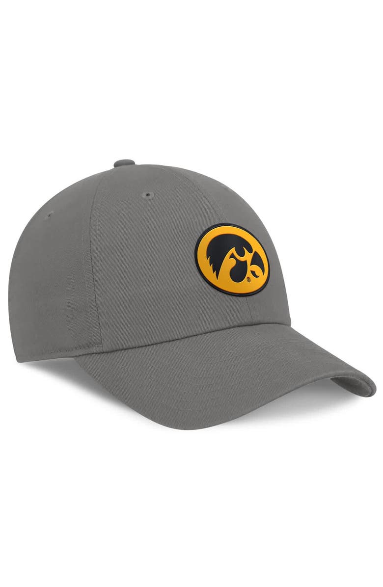 Nike Men's Nike Gray Iowa Hawkeyes Club Adjustable Hat, Alternate, color, Gray