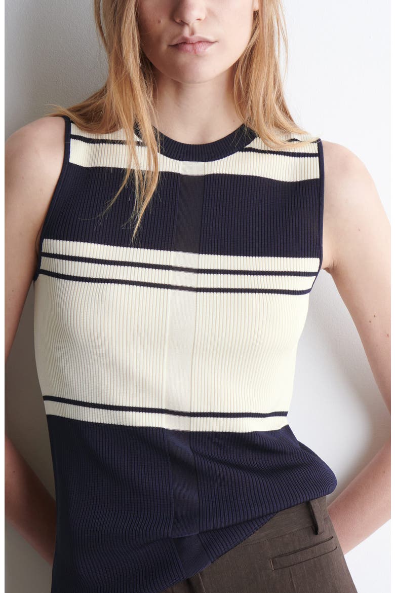 Agave Rib Sweater Vest, Alternate, color, BLUE DARK
