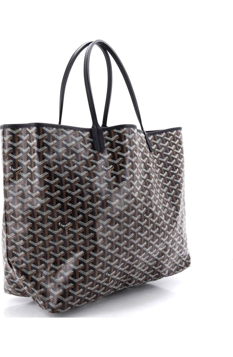 Pre-Owned Goyard Saint Louis Tote Coated Canvas GM, Alternate, color, Black