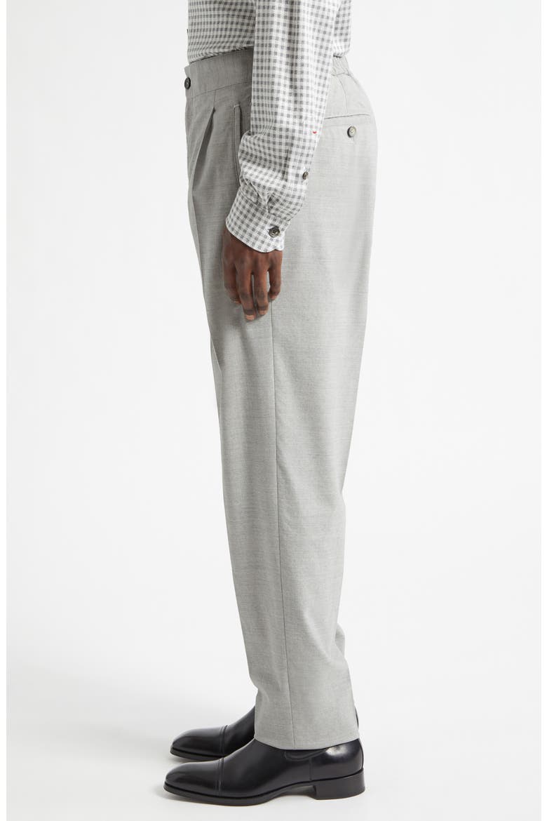 Pleated Wool Blend Pants, Alternate, color, GRIGIO NUVOLA