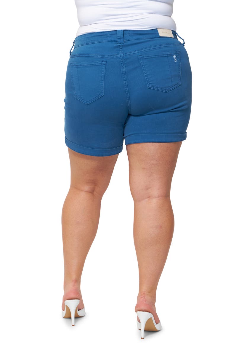 Cuff Shorts, Alternate, color, AZURE
