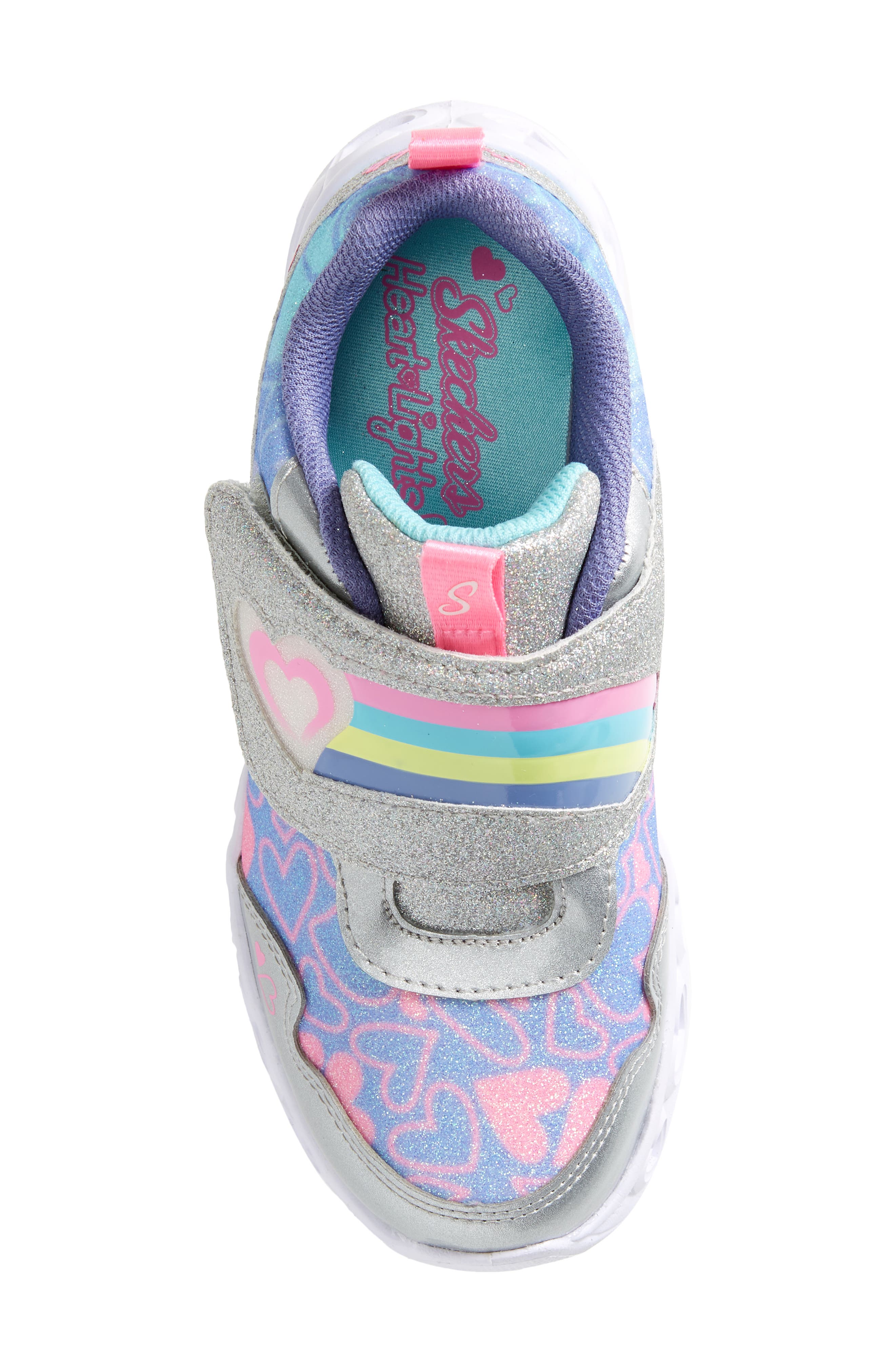 SKECHERS Heart Lights Light-Up Sneaker, Alternate, color, 