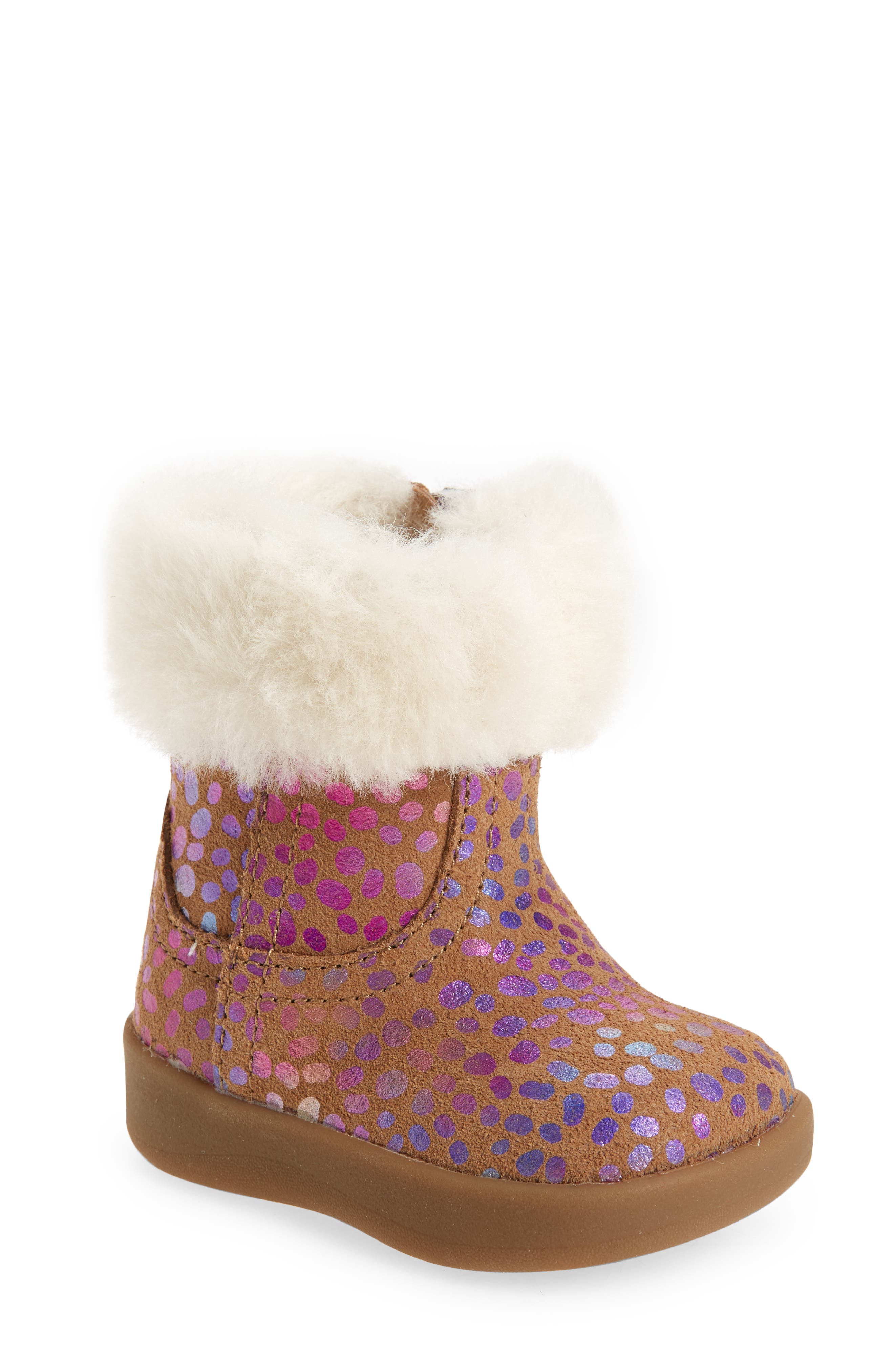 Jorie II Boot, Main, color, CHESTNUT SPARKLE SUEDE