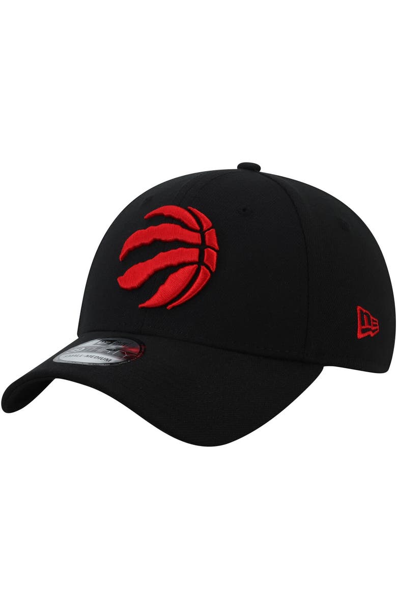 New Era Men's New Era Black Toronto Raptors Team Classic 39THIRTY Flex Hat, Main, color, 