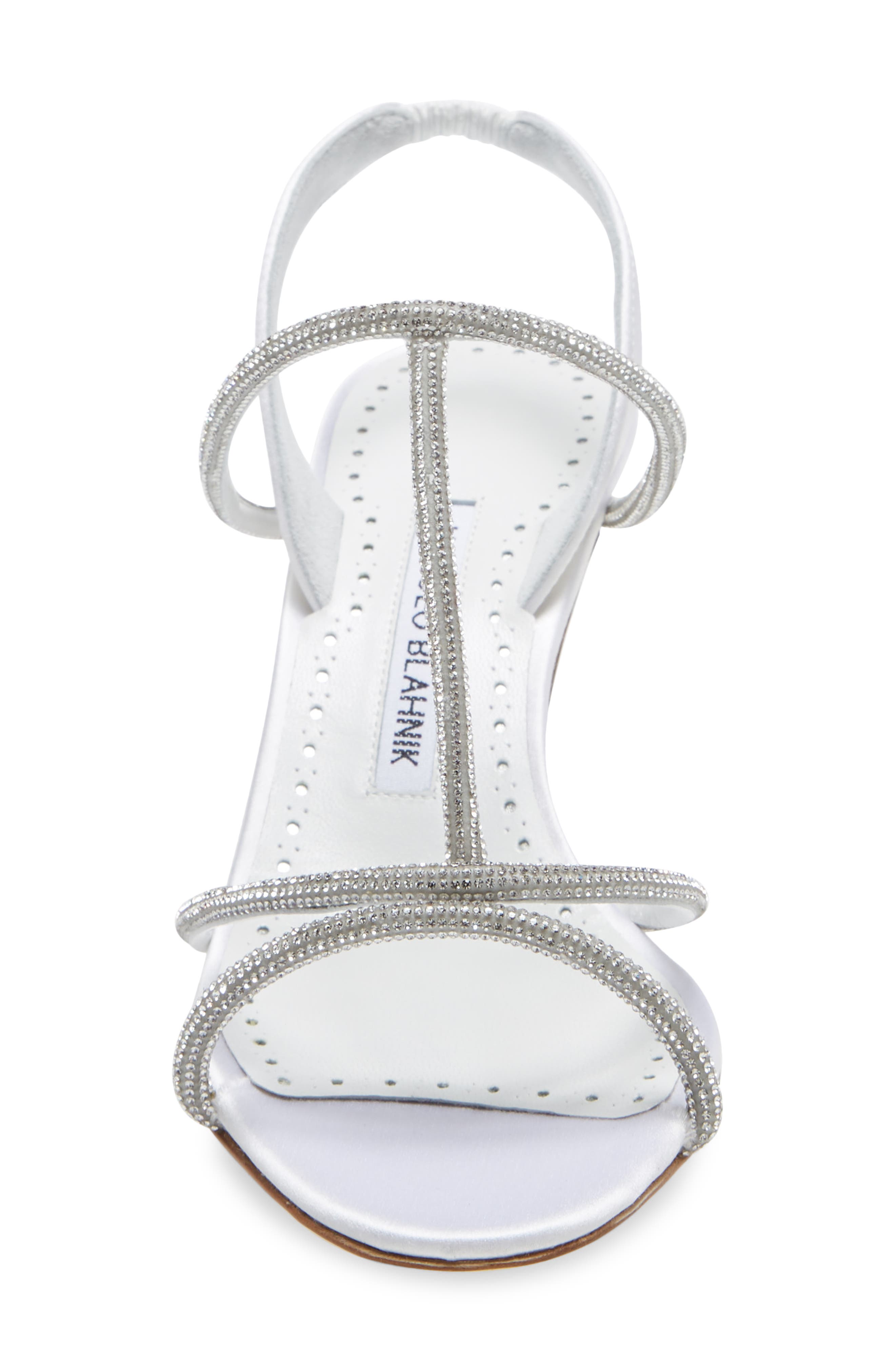 Manolo Blahnik Lucery Crystal Embellished Slingback Sandal, Alternate, color, 