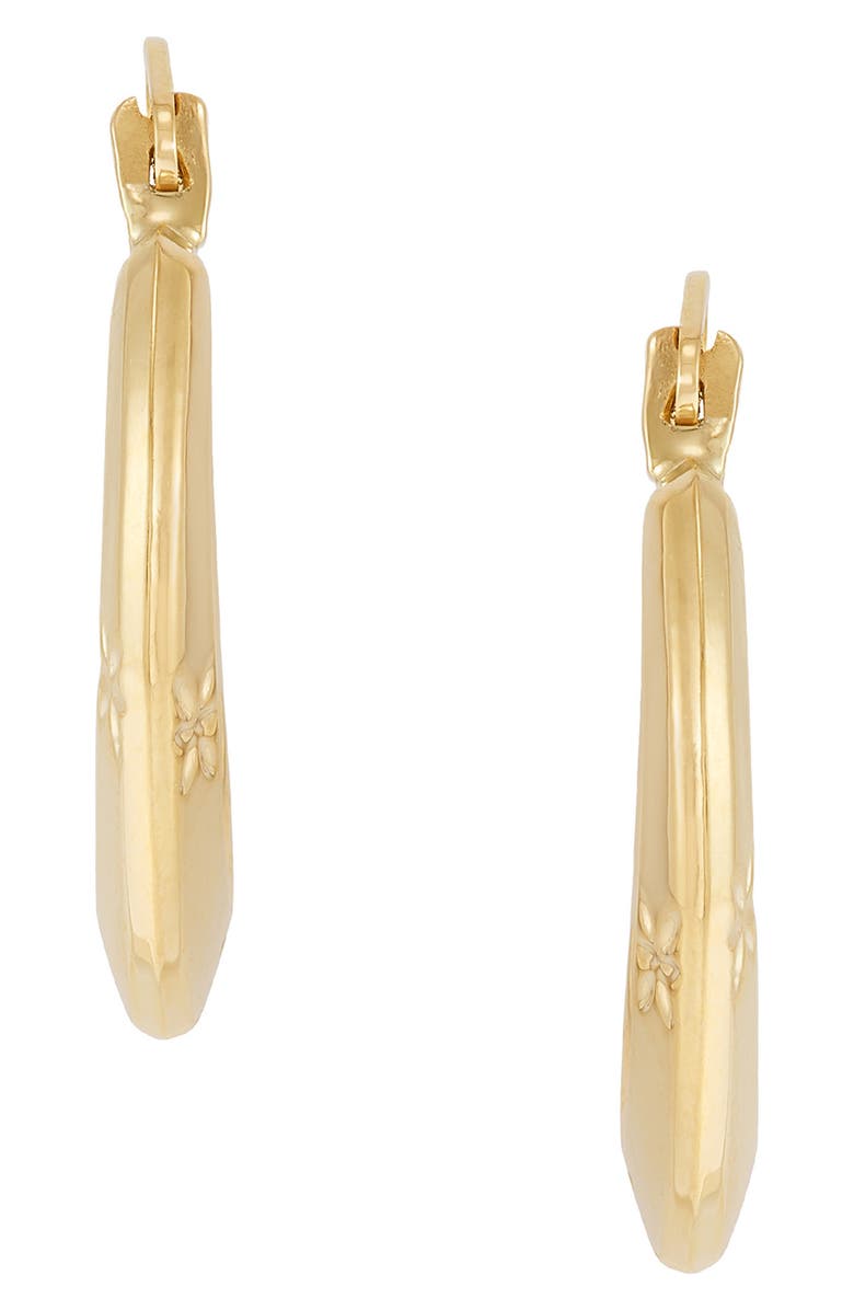 Frankie & Zoe Round Hoop Earrings, Alternate, color, Yellow Gold