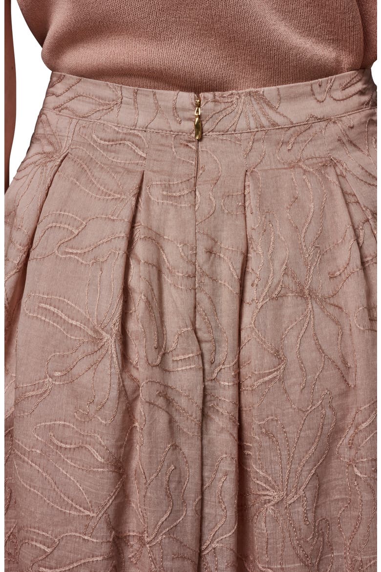 Embroidered Skirt, Alternate, color, UMBRIA