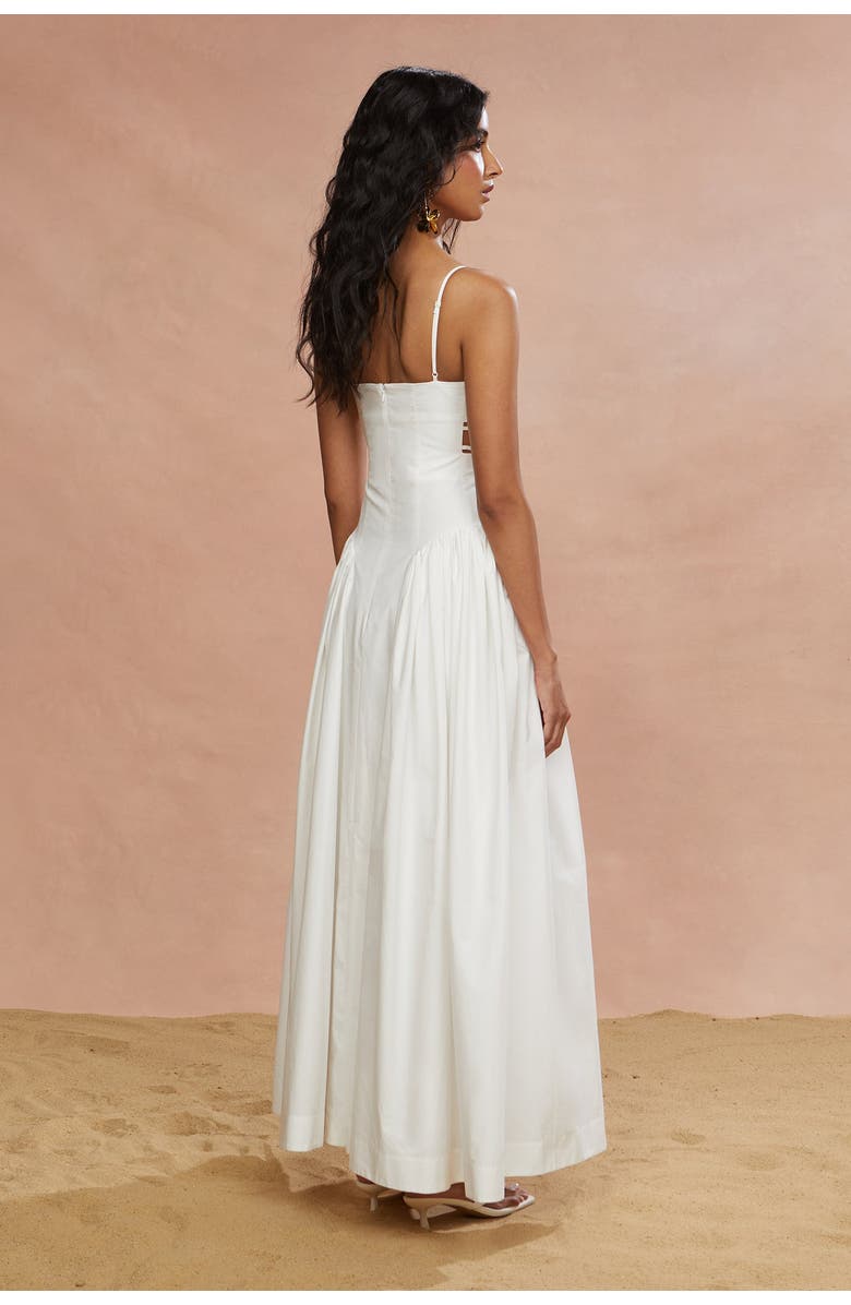 AMUR Aliza Midi Poplin Dress, Alternate, color, 