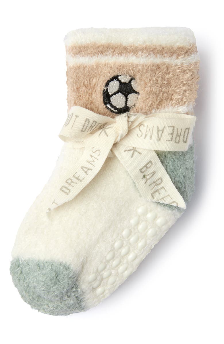 Barefoot Dreams<sup>®</sup> CozyChic<sup>®</sup> Lite 2-Pack Stripe Baby Socks, Alternate, color, Cream Multi