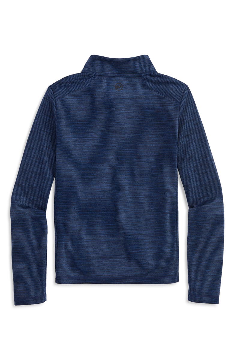 vineyard vines Kids' Sankaty Quarter Zip Performance Pullover, Alternate, color, 976 Deep B