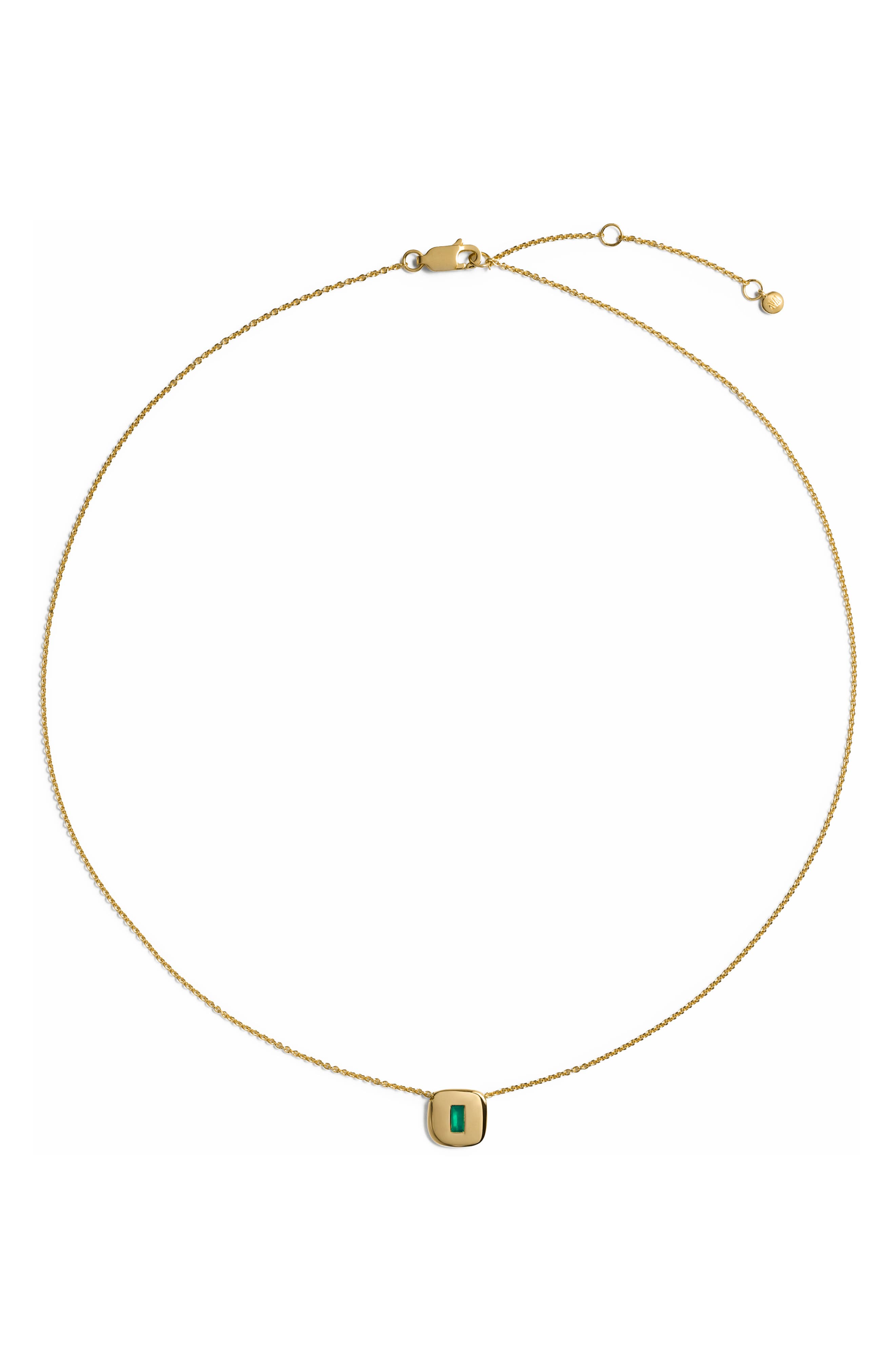18K GOLD VERMEIL / GREEN ONYX