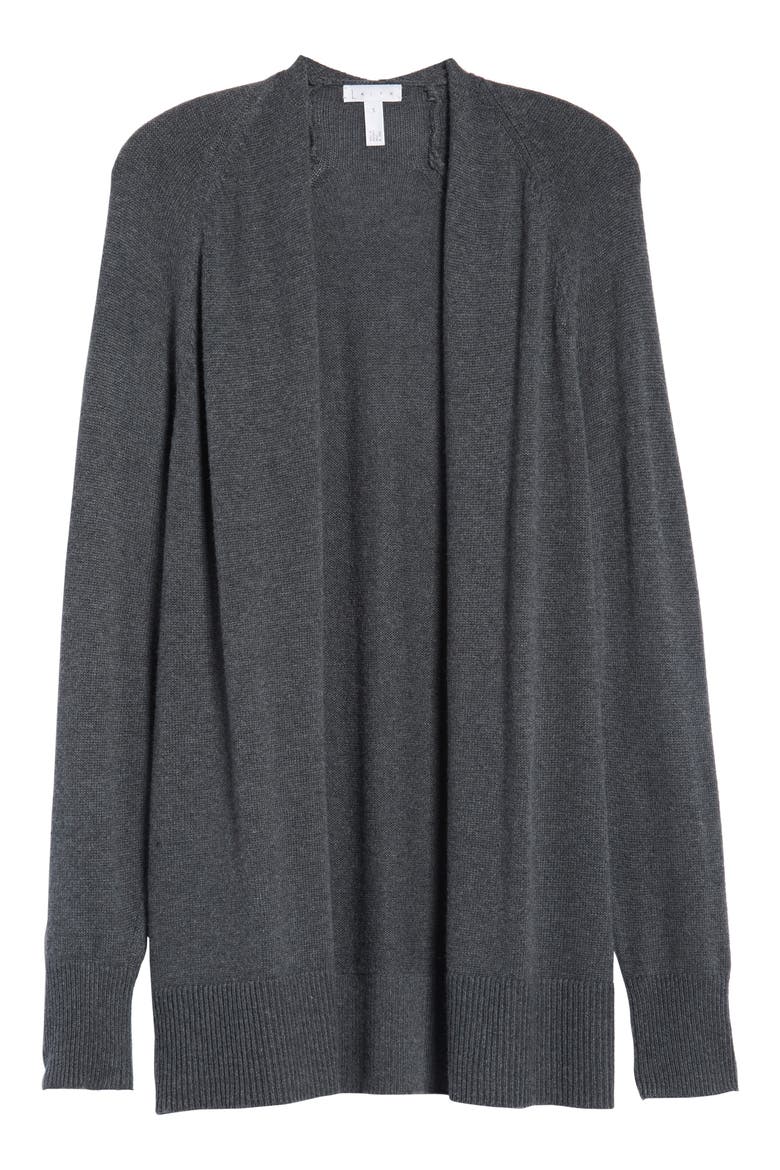 Boxy Cardigan, Alternate, color, GREY MEDIUM CHARCOAL HEATHER
