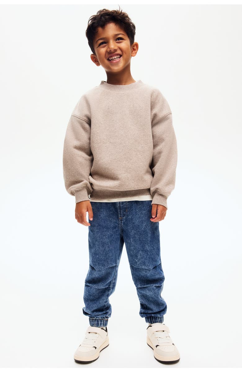 H&M Denim Joggers, Alternate, color, 