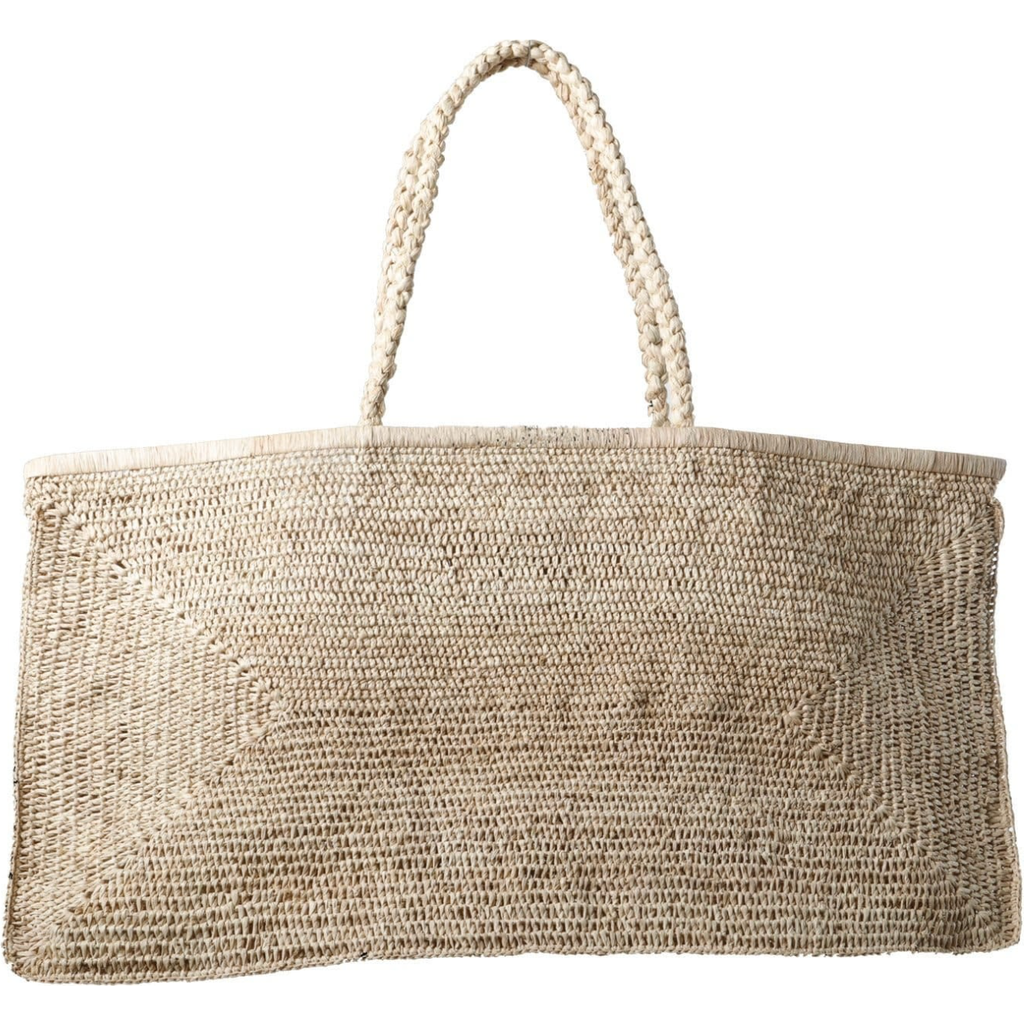 Zanatany Concepts Clipa (xxl) Raffia Beach Tote Bag In Sand