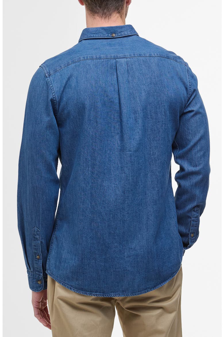 Crest Tailored Cotton Chambray Shirt, Alternate, color, CHAMBRAY