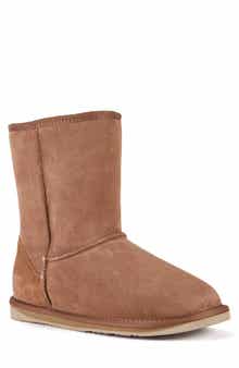 Australia Luxe Collective Suede Genuine Shearling Lined Cosy Short Boot