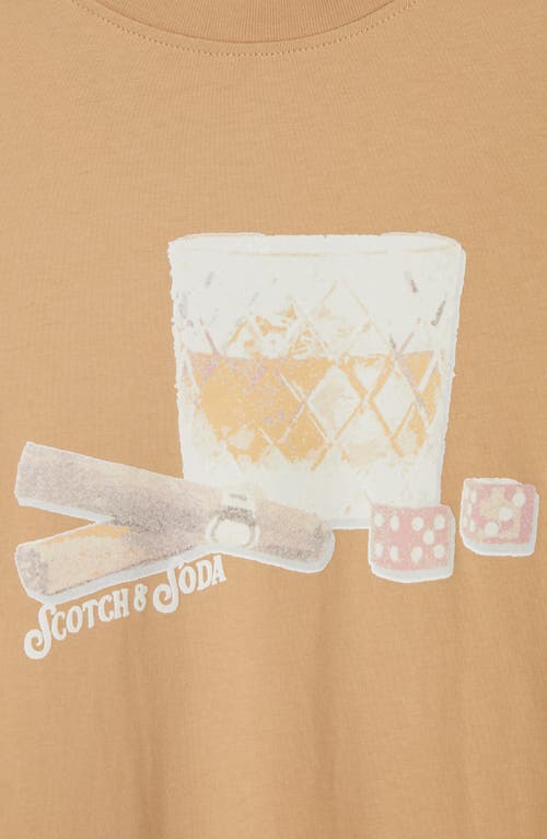Scotch & Soda Logo Graphic T-shirt In Neutral