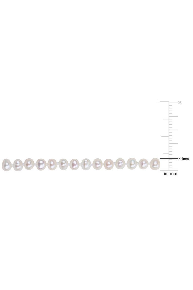 Cultured Pearl Necklace, 3–4mm, Alternate, color, WHITE
