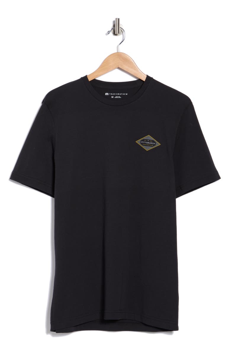 TravisMathew Tropic Thunder Cotton Graphic T-Shirt, Main, color, Black