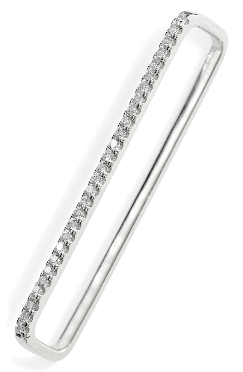 Adina's Jewels Adina’s Jewels Pavé Bar Ear Cuff, Main, color, 