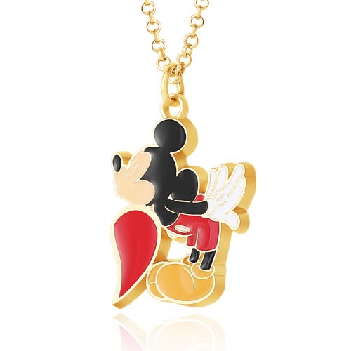 Disney Minnie & Mickey Mouse Couples Necklace For Him And Her, 16"+3" In Multi