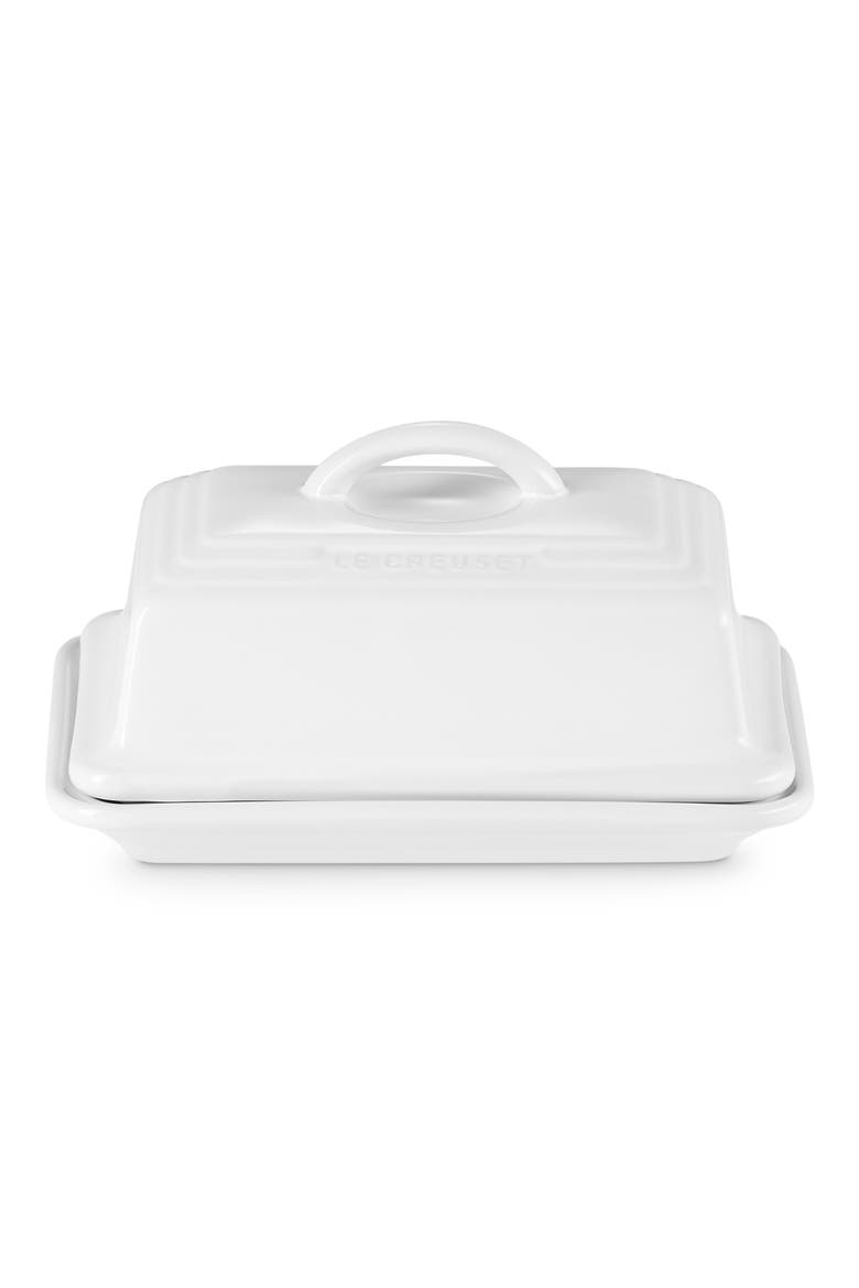 Heritage Butter Dish, Main, color, WHITE