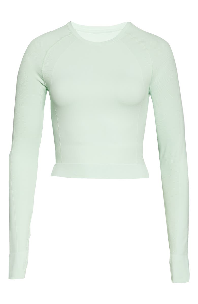 Sweaty Betty Athlete Seamless Long Sleeve Crop Top, Alternate, color, 