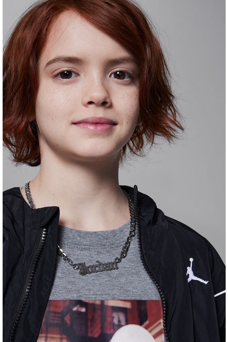 Kids' Essentials Draft Hooded Jacket, Alternate, color, BLACK