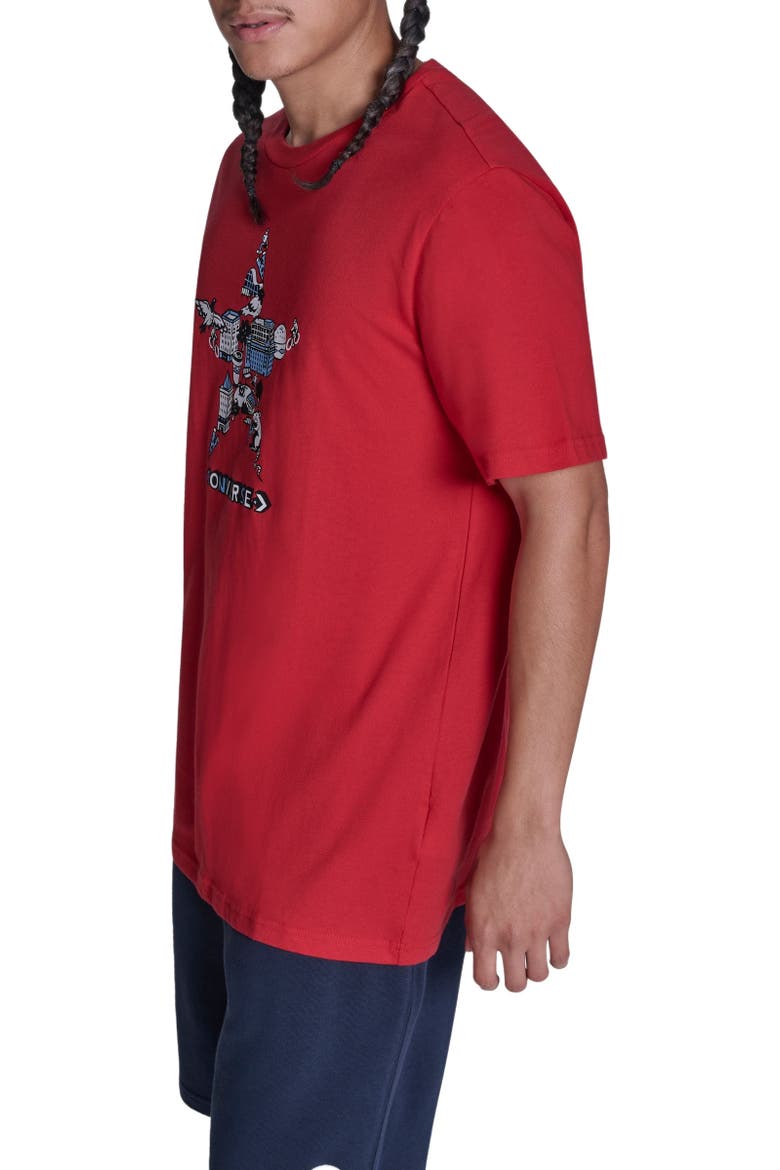 Cityscape T-Shirt, Alternate, color, CONVERSE RED