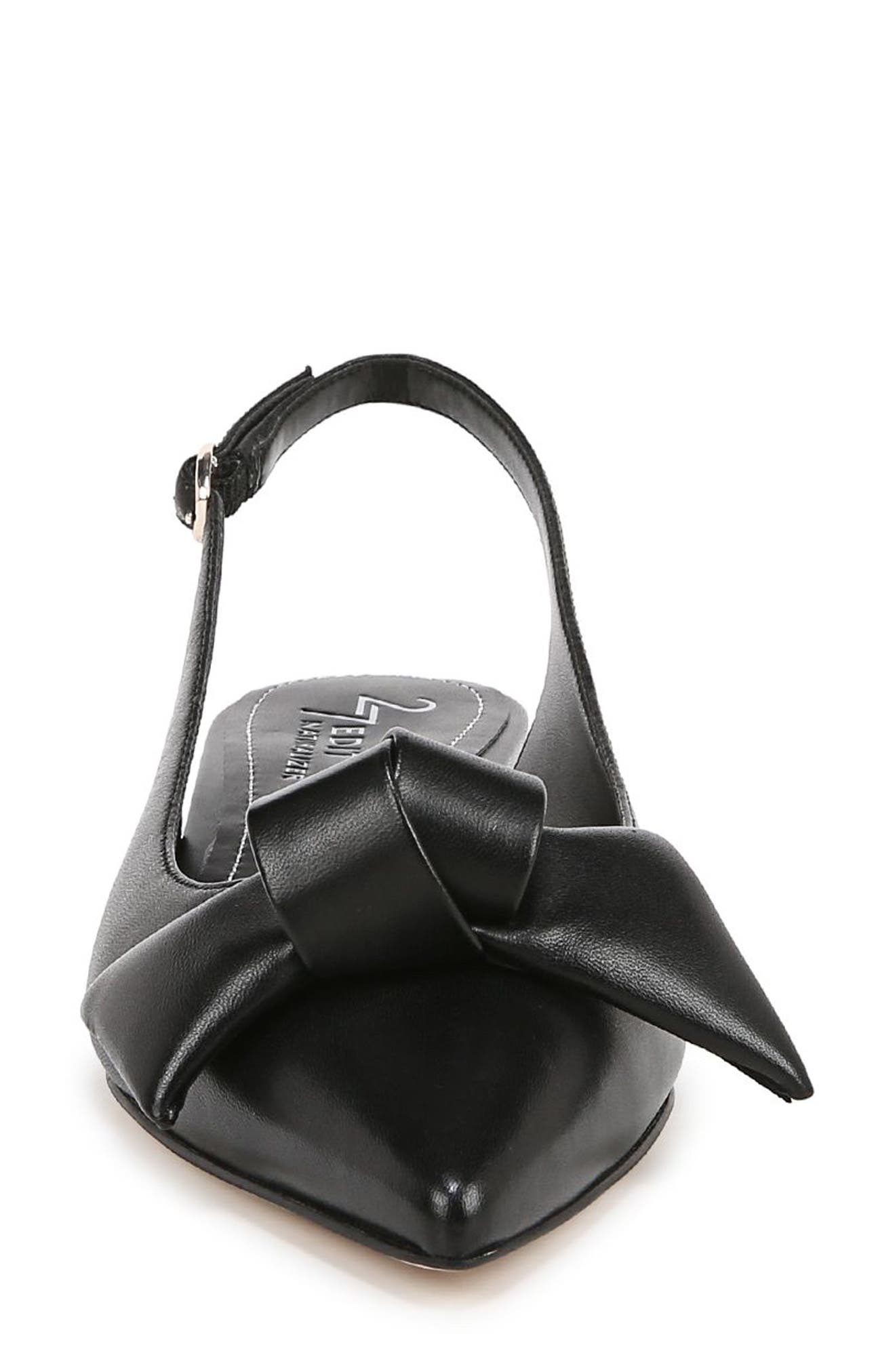 27 EDIT Naturalizer Shine Bow Pointed Toe Flat, Alternate, color, 