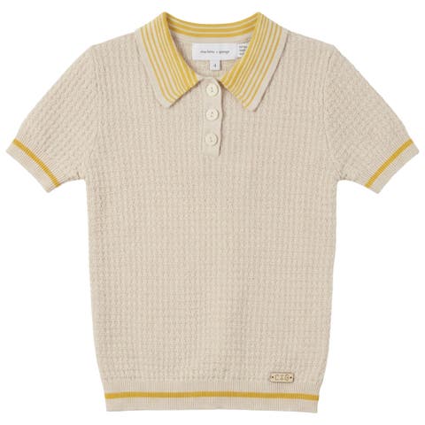 Structure Knit Short Sleeve Polo (Toddler, Little Kid & Big Kid)