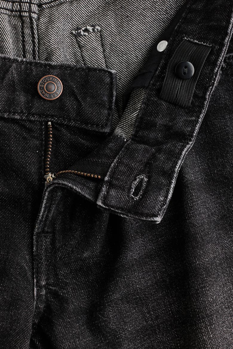 Mama Wide Low Jeans, Alternate, color, Denim black