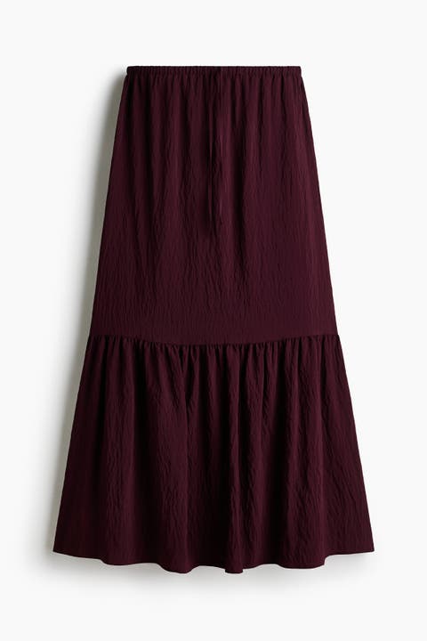 Crêpe A-line Skirt