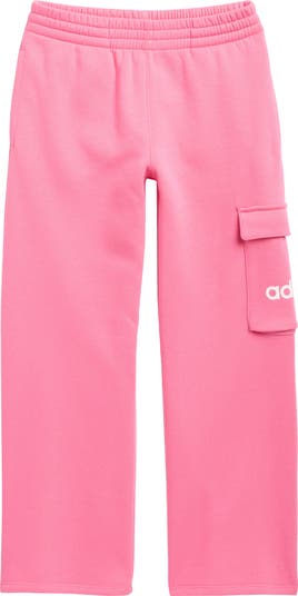 adidas Kids' Fleece Wide Leg Cargo Pants | Nordstromrack