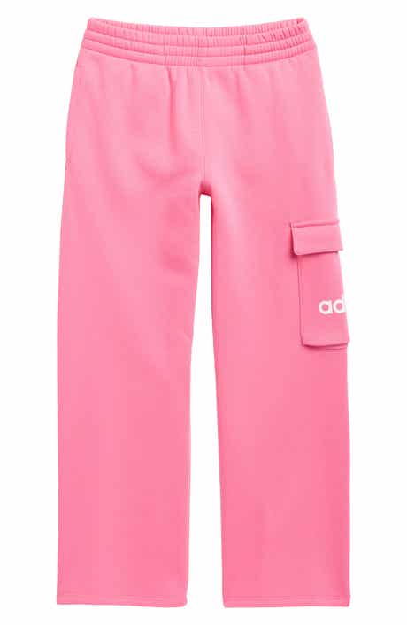 adidas Kids' Fleece Wide Leg Cargo Pants