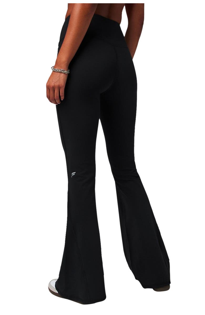 Fabletics Women's Oasis PureLuxe High-Waisted Crossover Flare, Alternate, color, Black