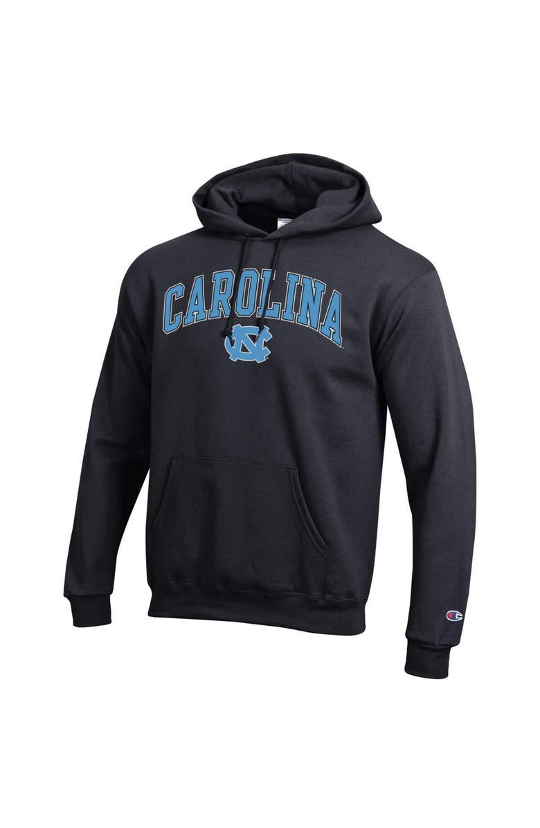 Champion Men's Champion  Black North Carolina Tar Heels Arch Over Logo Pullover Hoodie, Alternate, color, Black