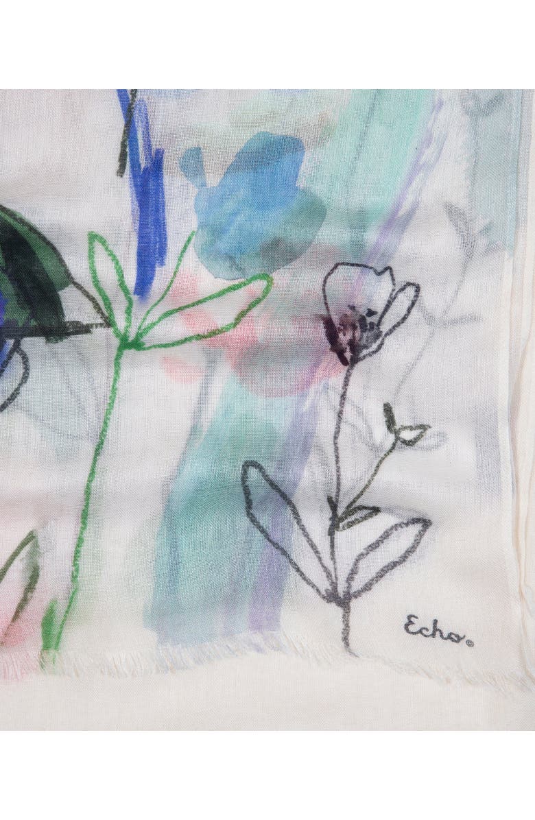 Echo Abstract Floral Wrap, Alternate, color, Multi