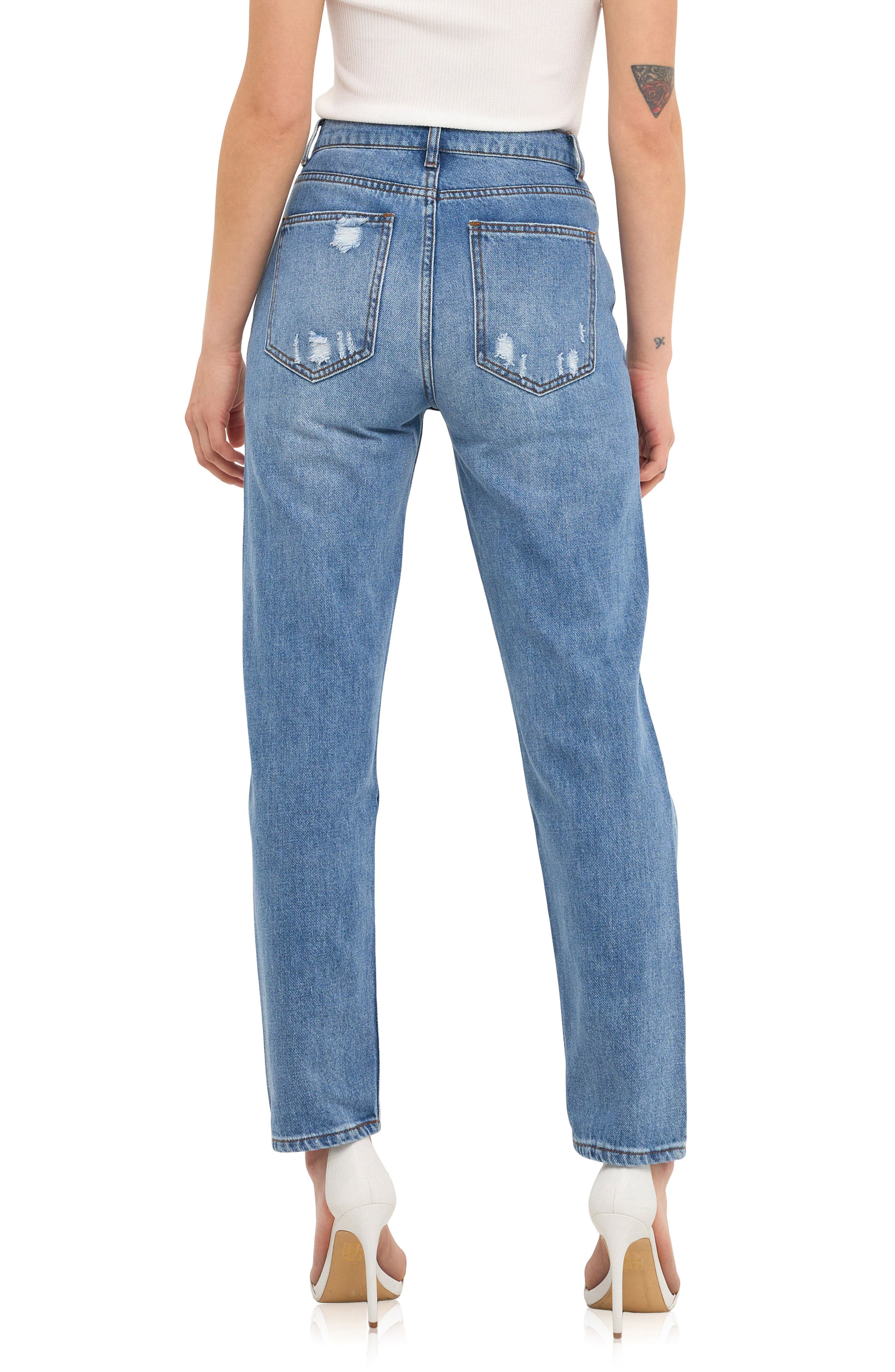 '90s Distressed Jeans - image 4