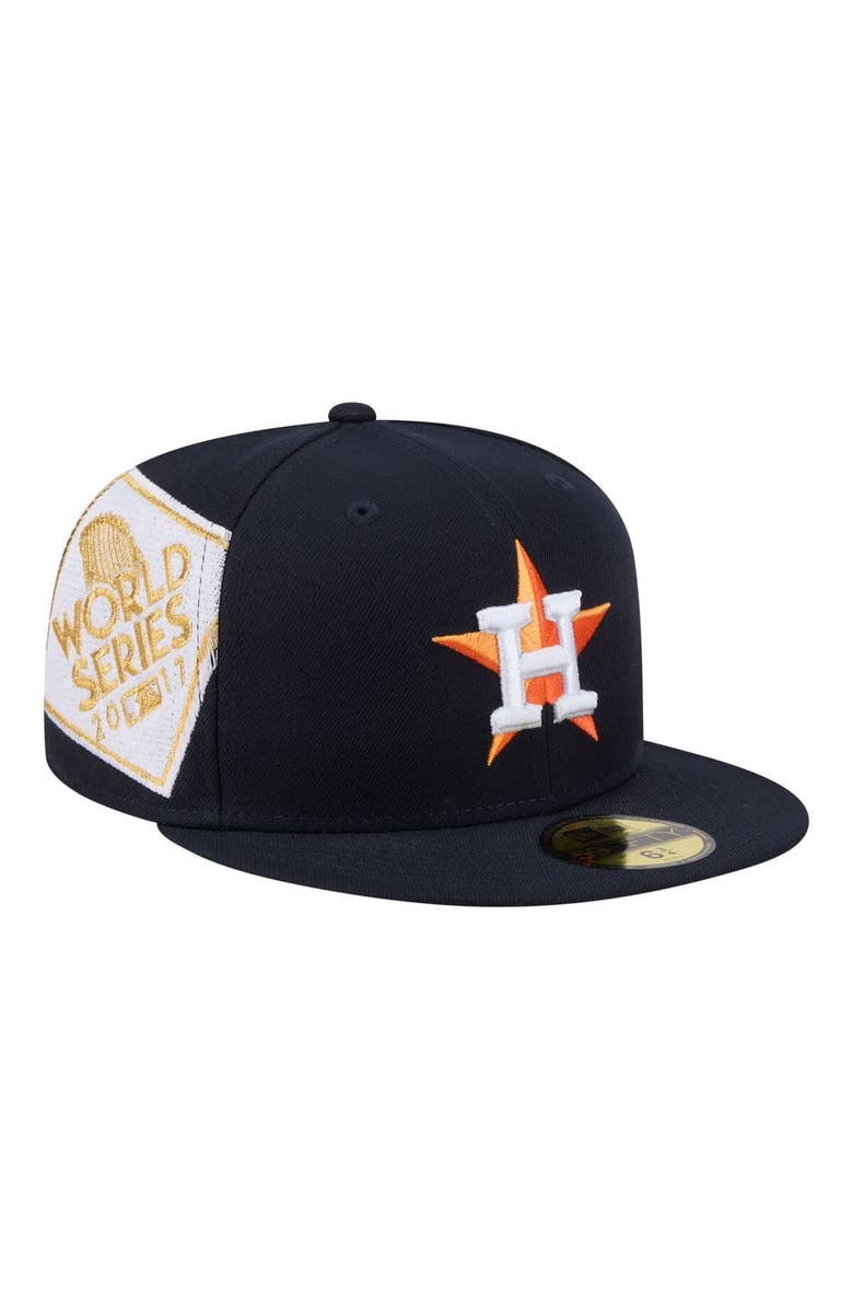 New Era Men's New Era  Navy Houston Astros Hidden Hit 59FIFTY Fitted Hat, Main, color, Navy