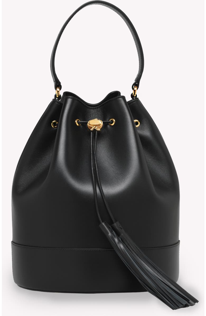 Gianvito Rossi Sienna 22 Crossbody Bag, Main, color, Black Calf Leather