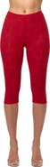 Naked Wardrobe Lace Capri Leggings