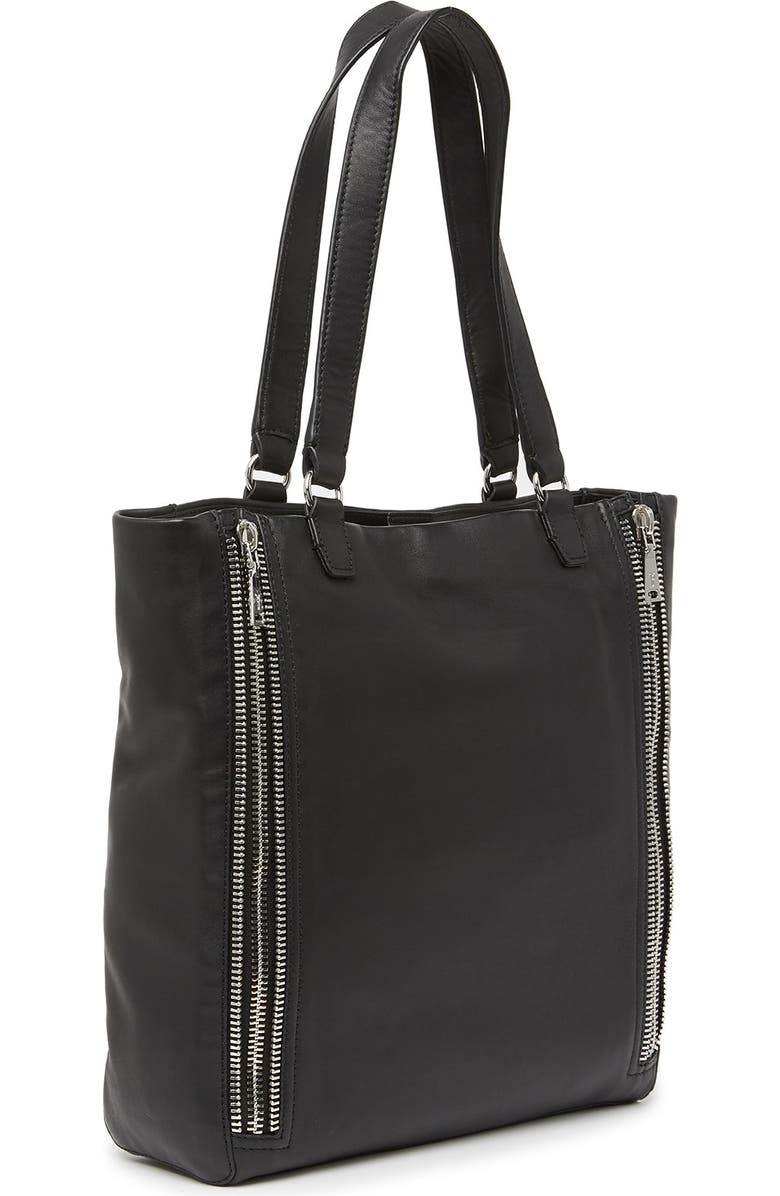 Frye Lexi Leather Zipper Trim Tote Bag, Alternate, color,