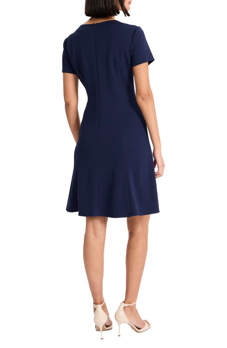 Maggy London Short Sleeve Fit & Flare Dress, Alternate, color, 