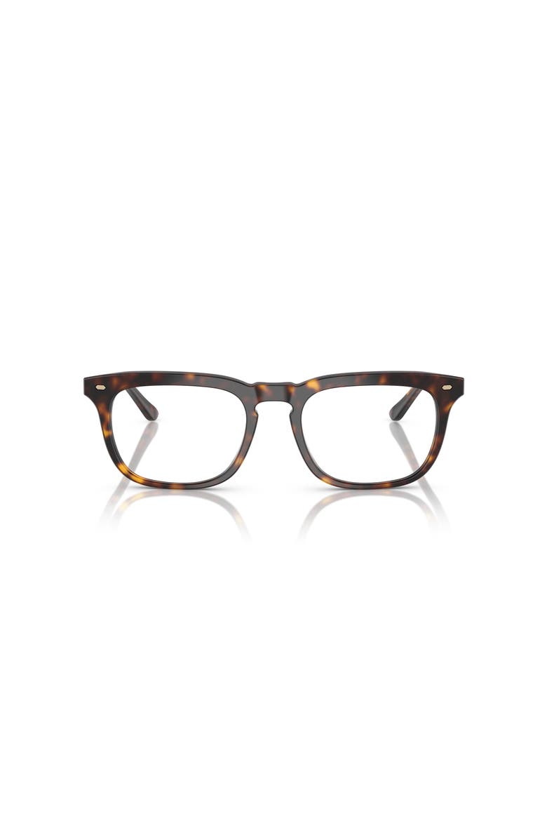 53mm Rectangle optical glasses, Alternate, color, Tortoise
