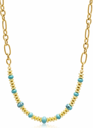 Nialaya Turquoise Chain Choker