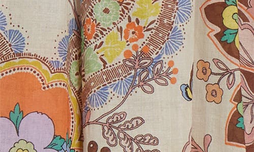 Etro Pleated Paisley Print Cotton Shirt In Stampa F.do Bianco