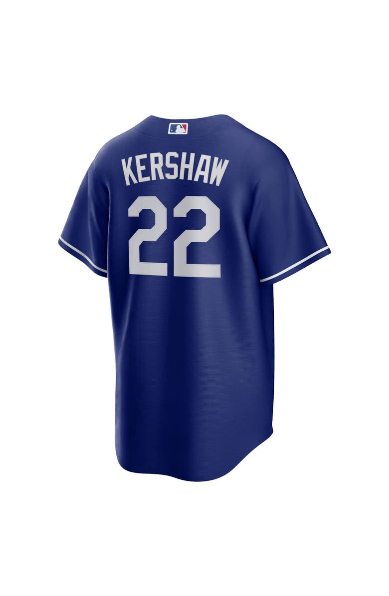 Nike Men's Nike Clayton Kershaw Royal Los Angeles Dodgers Big & Tall Alternate Replica Player Jersey, Alternate, color, 