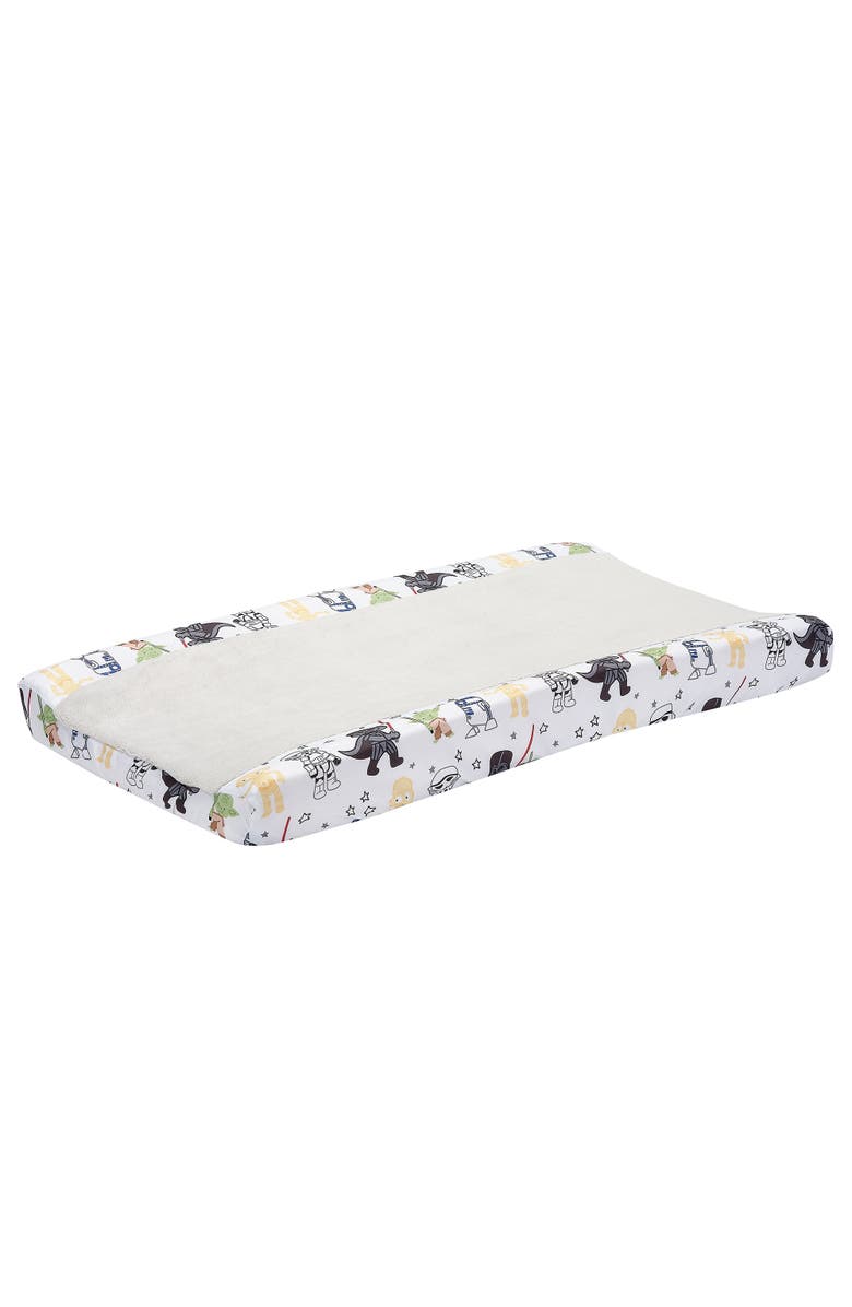 Lambs & Ivy Star Wars Classic Changing Pad Cover, Alternate, color, White